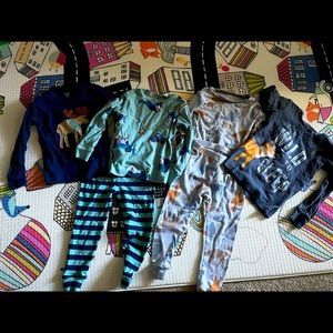 2 pairs of boys pajama sets